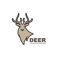 Deer ilustration logo vector