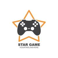 video game controller logo icon vector illustration