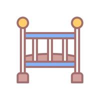 baby crib icon for your website design, logo, app, UI. vector