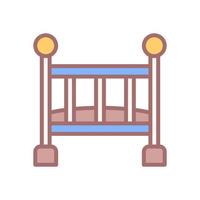 baby crib icon for your website design, logo, app, UI. vector