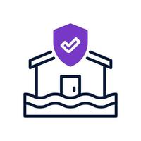 flood protection icon for your website, mobile, presentation, and logo design. vector