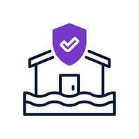 flood protection icon for your website, mobile, presentation, and logo design. vector