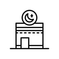 kaaba icono para tu sitio web diseño, logo, aplicación, ui vector