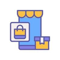 móvil tienda icono para tu sitio web diseño, logo, aplicación, ui vector