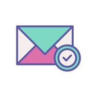 icono de correo electrónico para el diseño de su sitio web, logotipo, aplicación, interfaz de usuario. vector