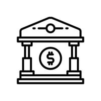 bank icon for your website, mobile, presentation, and logo design. vector