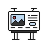 billboard icon for your website design, logo, app, UI. vector