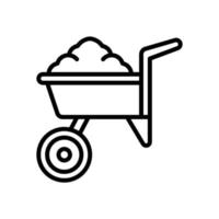 wheelbarrow icon for your website design, logo, app, UI. vector