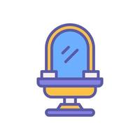 sink icon with filled color style vector