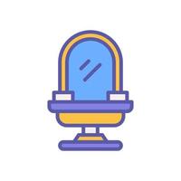 lavabo icono con lleno color estilo vector