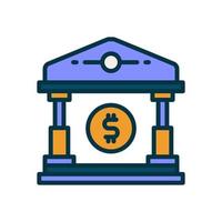 bank icon for your website, mobile, presentation, and logo design. vector