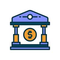 bank icon for your website, mobile, presentation, and logo design. vector