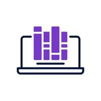 en línea biblioteca icono para tu sitio web diseño, logo, aplicación, ui vector