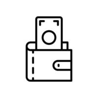 wallet icon for your website design, logo, app, UI. vector