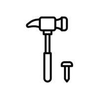 martillo icono para tu sitio web diseño, logo, aplicación, ui vector