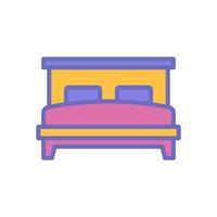 double bed icon for your website design, logo, app, UI. vector