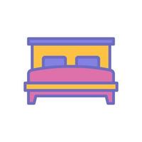 doble cama icono para tu sitio web diseño, logo, aplicación, ui vector