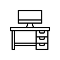 desk icon for your website design, logo, app, UI. vector