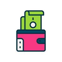 wallet icon for your website, mobile, presentation, and logo design. vector