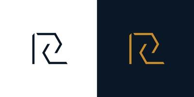 Modern and sophisticated R logo design vector