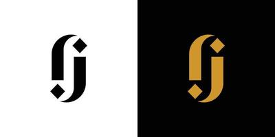 Professional and elegant JJ logo design vector