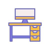 desk icon for your website design, logo, app, UI. vector