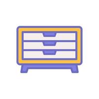 chest of drawer icon for your website design, logo, app, UI. vector