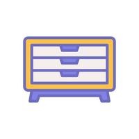 chest of drawer icon for your website design, logo, app, UI. vector