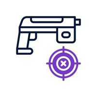 pistola icono para tu sitio web diseño, logo, aplicación, ui vector