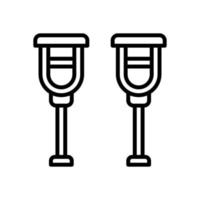 crutch icon for your website design, logo, app, UI. vector