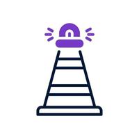 traffic cone icon for your website design, logo, app, UI. vector