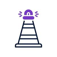 traffic cone icon for your website design, logo, app, UI. vector