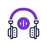 headphone icon for your website, mobile, presentation, and logo design. vector