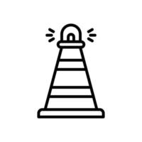 traffic cone icon for your website design, logo, app, UI. vector