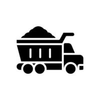 dump truck icon for your website design, logo, app, UI. vector