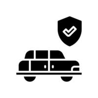 coche seguro icono para tu sitio web, móvil, presentación, y logo diseño. vector