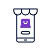 mobile shop icon for your website design, logo, app, UI. vector