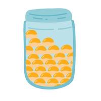 Nastar in a Clear Mason Jar vector