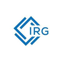 irg letra logo diseño en blanco antecedentes. irg creativo circulo letra logo concepto. irg letra diseño. vector