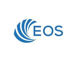 EOS letter logo design on white background. EOS creative circle letter logo concept. EOS letter design. vector