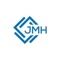 JMH letter logo design on white background. JMH creative circle letter logo concept. JMH letter design. vector