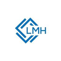 LMH letter logo design on white background. LMH creative circle letter logo concept. LMH letter design. vector