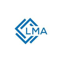 LMA letter logo design on white background. LMA creative circle letter logo concept. LMA letter design.LMA letter logo design on white background. LMA c vector