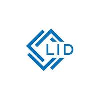 LID letter logo design on white background. LID creative circle letter logo concept. LID letter design. vector