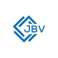 jbv letra logo diseño en blanco antecedentes. jbv creativo circulo letra logo concepto. jbv letra diseño. vector