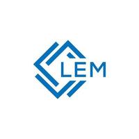 LEM letter logo design on white background. LEM creative circle letter logo concept. LEM letter design. vector