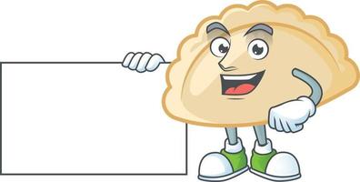 Pierogi cartoon character style vector