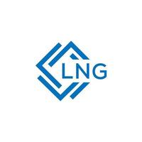 LNG letter logo design on white background. LNG creative circle letter logo concept. LNG letter design. vector