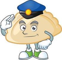 Pierogi cartoon character style vector