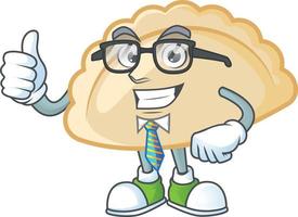 Pierogi cartoon character style vector